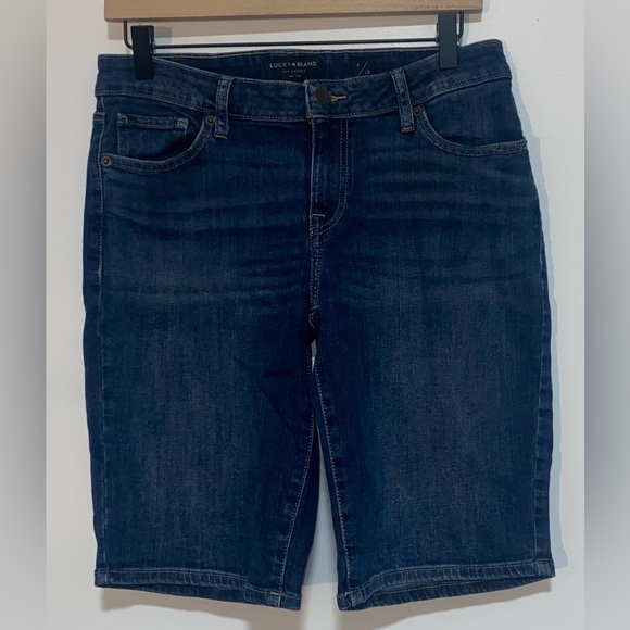 Lucky Brand Blue Bermuda Shorts Classic Style - Picture 1 of 12